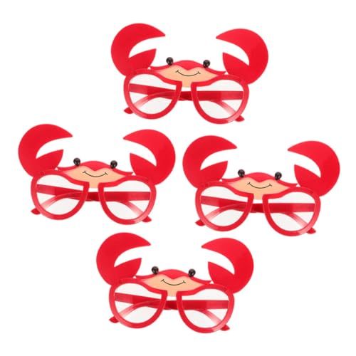Veemoon 4 Stück Krabbengläser Luau Partybrille Neuheit Sonnenbrille Requisiten für Fotoautomaten Party-Sonnenbrille Kreative Brille Krebs-Sonnenbrille Plastik rot Veemoon 4 Stück Krabbengläser Luau Partybrille Neuheit Sonnenbrille Requisiten für Fotoautomaten Party-Sonnenbrille Kreative Brille Krebs-Sonnenbrille Plastik rot von Veemoon