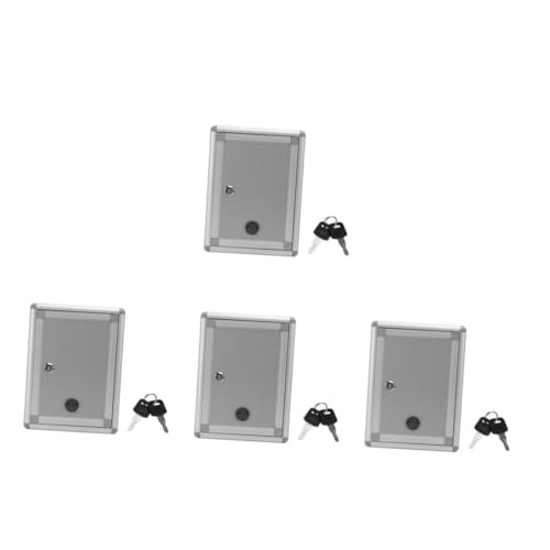 Veemoon 4 Stück Kreative Vorschlagsbox aus Aluminiumlegierung mit Schloss Wandmontierte Briefkasten für Schlüssel Spenden und Beschwerden Platzsparend Retro Design für Büro Veemoon 4 Stück Kreative Vorschlagsbox aus Aluminiumlegierung mit Schloss Wandmontierte Briefkasten für Schlüssel Spenden und Beschwerden Platzsparend Retro Design für Büro von Veemoon