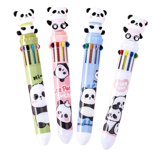 Veemoon 4 Stück Kugelschreiber mehrfarbiger Stift Multipack Stifte zum Schreiben süße Schulsachen für Mädchen Panda süße Stifte für süße Stifte für Mädchen Plastik Veemoon 4 Stück Kugelschreiber mehrfarbiger Stift Multipack Stifte zum Schreiben süße Schulsachen für Mädchen Panda süße Stifte für süße Stifte für Mädchen Plastik von Veemoon