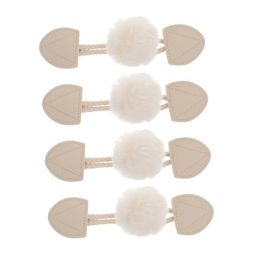 Veemoon 4 Stück Mantel Schaltfläche Umschalten Kleiderknopf Hornknopf Nähen Knebelverschlüsse Für Bekleidung Hemden Mit Knebelverschlüssen Knöpfe Für Jacken Beige Harz von Veemoon