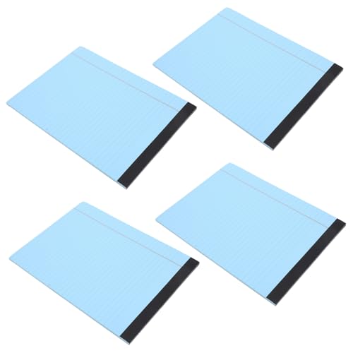 Veemoon 4 Stück Schreibblöcke mit Glattem Papier für Büro und Schule Perforierte Memo Pads mit Horizontaler Markierung für Ordentliche Notizen und Präzises Schreiben Praktische Veemoon 4 Stück Schreibblöcke mit Glattem Papier für Büro und Schule Perforierte Memo Pads mit Horizontaler Markierung für Ordentliche Notizen und Präzises Schreiben Praktische von Veemoon