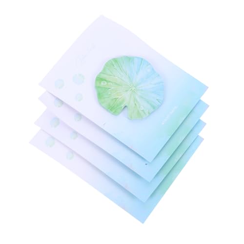 Veemoon 4 Stück Simulierte Lotusblatt-Haftnotizen Dekorativer Erinnerungsnotizblock Gastgeschenke für die Frühlingsparty Selbstklebende Notizen Notizblock-Aufkleber Partyzubehör Papier Veemoon 4 Stück Simulierte Lotusblatt-Haftnotizen Dekorativer Erinnerungsnotizblock Gastgeschenke für die Frühlingsparty Selbstklebende Notizen Notizblock-Aufkleber Partyzubehör Papier von Veemoon
