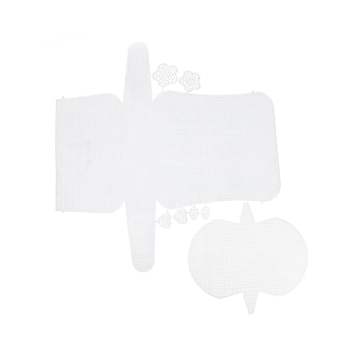 Veemoon 4 Stück Teiliges DIY Kunststoffgitter für Handtaschenherstellung Langlebige Mesh platten mit Glatten Ausschnitten Geeignet für Häkeln Sticken und Kreative Taschenprojekte Veemoon 4 Stück Teiliges DIY Kunststoffgitter für Handtaschenherstellung Langlebige Mesh platten mit Glatten Ausschnitten Geeignet für Häkeln Sticken und Kreative Taschenprojekte von Veemoon