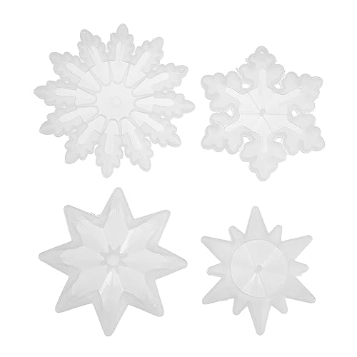 Veemoon 4 Stück Teiliges DIY Silikonform Schneeflocken Anhänger Wiederverwendbare Verschleißfeste Schmuckform für Epoxidharz Anhänger Leicht zu Reinigen und Umweltfreundlich Veemoon 4 Stück Teiliges DIY Silikonform Schneeflocken Anhänger Wiederverwendbare Verschleißfeste Schmuckform für Epoxidharz Anhänger Leicht zu Reinigen und Umweltfreundlich von Veemoon