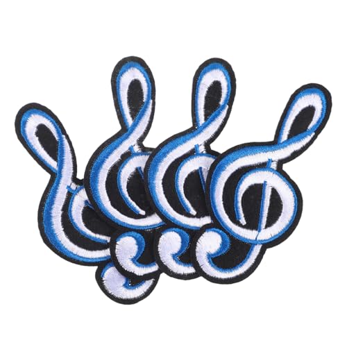 Veemoon 4 Stück Teiliges Dekorative Bügel und Näh Patches Musiknoten Bestickte DIY Aufnäher für Kleidung Taschen und Accessoires Vielseitige Applikationen für Modegestaltung Veemoon 4 Stück Teiliges Dekorative Bügel und Näh Patches Musiknoten Bestickte DIY Aufnäher für Kleidung Taschen und Accessoires Vielseitige Applikationen für Modegestaltung von Veemoon