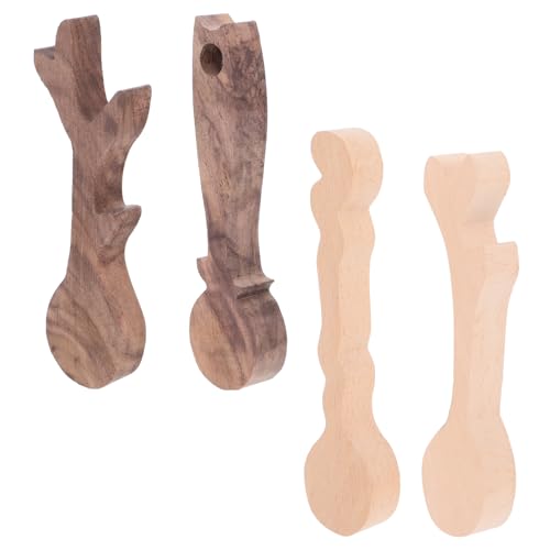 Veemoon 4 Stück Teiliges Diy Holzlöffel Schnitzset Unbehandeltem Holz Unfertige Holzrohlinge für Anfänger und Fortgeschrittene für Projekte und Designs von Veemoon