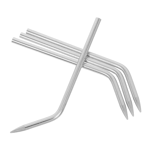 Veemoon 4 Stück Teiliges Edelstahl Paracord Nadel Gebogen für Outdoor Seil Flechten und Nähen Langlebige DIY Werkzeuge für Handwerk Camping Survival Vielseitig und Tragbar von Veemoon