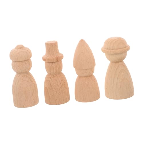 Veemoon 4 Stück Teiliges Holzpuppen zum Bemalen Unvollendete Holzfiguren zum Basteln Glatte Oberfläche DIY Holzpuppen für Kreative Dekoration und Kinderhandwerk Pädagogisches Veemoon 4 Stück Teiliges Holzpuppen zum Bemalen Unvollendete Holzfiguren zum Basteln Glatte Oberfläche DIY Holzpuppen für Kreative Dekoration und Kinderhandwerk Pädagogisches von Veemoon