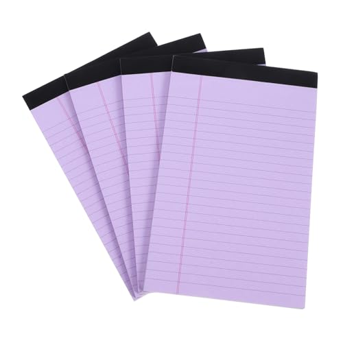 Veemoon 4 Stück Teiliges Liniertes Notizbuch Abreißbares Legal Pad mit Glattem Papier Schreibblock für Studenten und Büro Handlich und Tragbar Veemoon 4 Stück Teiliges Liniertes Notizbuch Abreißbares Legal Pad mit Glattem Papier Schreibblock für Studenten und Büro Handlich und Tragbar von Veemoon