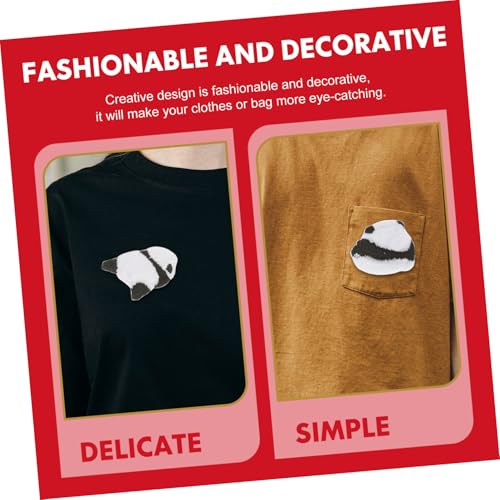 Veemoon 4 Stück Teiliges Niedliche Panda Stickerei Patches zum Aufnähen und Aufbügeln Vintage Stoffflicken für Jeans Taschen Kleidung und DIY Bastelprojekte Selbstklebend und Langlebig Veemoon 4 Stück Teiliges Niedliche Panda Stickerei Patches zum Aufnähen und Aufbügeln Vintage Stoffflicken für Jeans Taschen Kleidung und DIY Bastelprojekte Selbstklebend und Langlebig von Veemoon