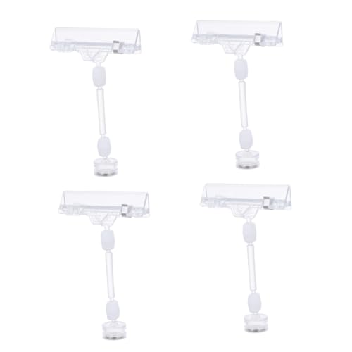 Veemoon 4 Stück Teiliges Preisschild Clips Transparent Drehbar Vielseitig Einsetzbar für Supermarkt Büro Restaurant Werbeclips zur Einfachen Preisauszeichnung und Produktpräsentation Veemoon 4 Stück Teiliges Preisschild Clips Transparent Drehbar Vielseitig Einsetzbar für Supermarkt Büro Restaurant Werbeclips zur Einfachen Preisauszeichnung und Produktpräsentation von Veemoon