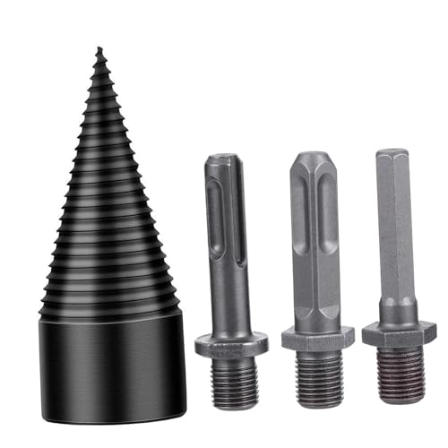Veemoon 4 Stück Teiliges Set Splitting Wood Drill Bit Effizienter Holzspalter mit Design für Bohrmaschinen für Camping und Landwirtschaft Veemoon 4 Stück Teiliges Set Splitting Wood Drill Bit Effizienter Holzspalter mit Design für Bohrmaschinen für Camping und Landwirtschaft von Veemoon