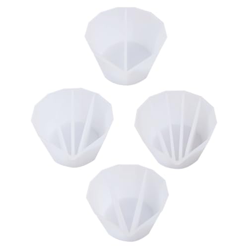 Veemoon 4 Stück Teiliges Silikon Mischbecher für DIY Projekte Transparente und Epoxidharz Mischbecher Fächern für Bastelbedarf Veemoon 4 Stück Teiliges Silikon Mischbecher für DIY Projekte Transparente und Epoxidharz Mischbecher Fächern für Bastelbedarf von Veemoon