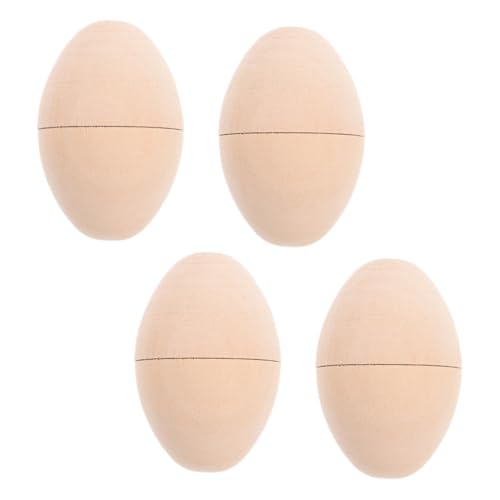 Veemoon 4 Stück Teiliges Unbemalte Hohle Holzeier für Osterdeko und Diy Handbemalung Kleine Leichte Ostereier zum Basteln für Kreative Osterdekoration und Kleine Geschenke Veemoon 4 Stück Teiliges Unbemalte Hohle Holzeier für Osterdeko und Diy Handbemalung Kleine Leichte Ostereier zum Basteln für Kreative Osterdekoration und Kleine Geschenke von Veemoon