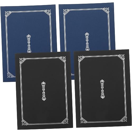 Veemoon 4 Stück Teiliges Urkundenmappe aus Papier mit Heißfolienprägung Elegante Zertifikat Hüllen in Schwarz und Blau Robuste Diplomhüllen für Auszeichnungen Abschlusszeugnisse Praktische Veemoon 4 Stück Teiliges Urkundenmappe aus Papier mit Heißfolienprägung Elegante Zertifikat Hüllen in Schwarz und Blau Robuste Diplomhüllen für Auszeichnungen Abschlusszeugnisse Praktische von Veemoon