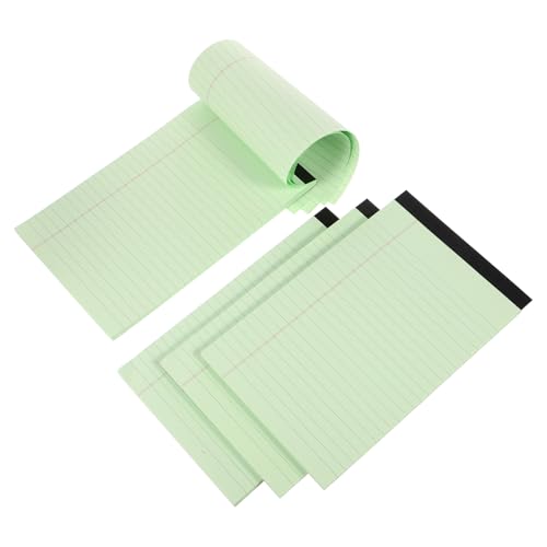 Veemoon 4 Stück Tragbare Mini Notizblöcke Abreißbare Memo Pads Liniert für Einkäufe und Tägliche Planung Kompakte Notizhefte für Unterwegs Grün von Veemoon
