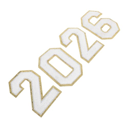 Veemoon 4 Stück Weiße und Goldumrandete Chenille-zahlen Patches zum Aufbügeln Weiche Polyester-applikationen für DIY Kleidung Hüte Rucksäcke Einfache Befestigung Langlebige Bestickung Veemoon 4 Stück Weiße und Goldumrandete Chenille-zahlen Patches zum Aufbügeln Weiche Polyester-applikationen für DIY Kleidung Hüte Rucksäcke Einfache Befestigung Langlebige Bestickung von Veemoon
