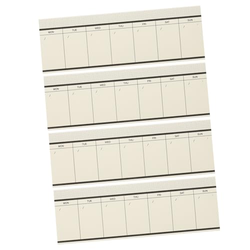 Veemoon 4 Stück Wochenplaner Notizblock Abreißbare Wochenübersicht Praktische Memo Pads für Büro Schule und Zuhause Leichtes Hochwertiges für Effizientes Zeitmanagement Veemoon 4 Stück Wochenplaner Notizblock Abreißbare Wochenübersicht Praktische Memo Pads für Büro Schule und Zuhause Leichtes Hochwertiges für Effizientes Zeitmanagement von Veemoon