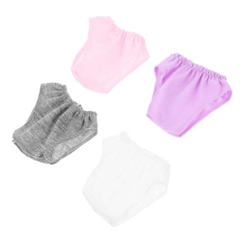 Veemoon 4 Teilige Puppenkleidung Windeln Für Reborn Babypuppen Puppenhauszubehör Windeln Für Puppen Kleidung Für Puppenpaare Miniatur Babypuppe Babypuppenwindeln Unterwäsche von Veemoon
