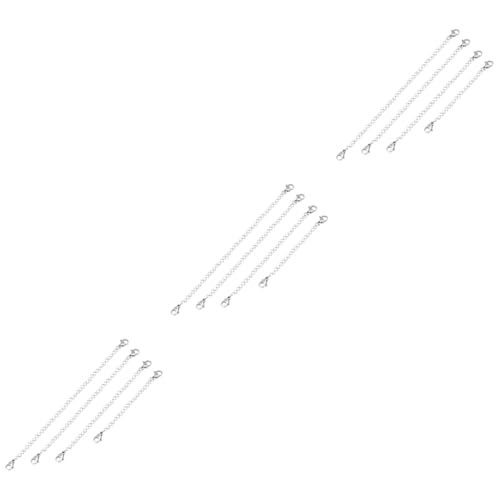 Veemoon 4-teiliges Schmuckherstellungsset Aus Edelstahl Mit Verstellbaren Kettenverlängerungen in 15 Cm - 10 Cm 7 Cm Und 5 Cm – Ideal Für DIY Halsketten Armbänder Und Fußkettchen Mit Veemoon 4-teiliges Schmuckherstellungsset Aus Edelstahl Mit Verstellbaren Kettenverlängerungen in 15 Cm - 10 Cm 7 Cm Und 5 Cm – Ideal Für DIY Halsketten Armbänder Und Fußkettchen Mit von Veemoon