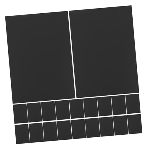 Veemoon 40 Blatt Schwarzer dicker Karton schwarze Karte druckbares Papier Kartenpapier Zeichenpapier aus Karton Scrapbooking -Papier schwarzes Bastelpapier weihnachtskarton Schwarzpapier von Veemoon