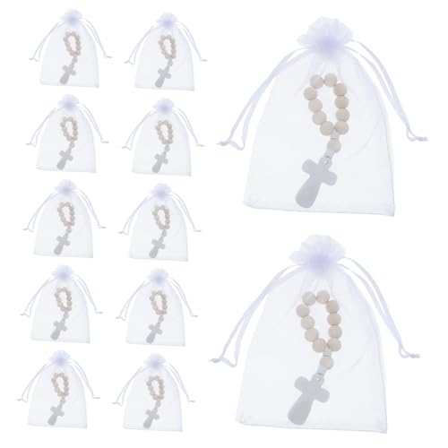 Veemoon 40 Sätze Kleine Hölzerne Rosenkranz Armbänder mit Kreuzanhänger Taufgeschenk Segensarmband mit Organzabeutel für Babyparty Kommunion und Festliche Anlässe Veemoon 40 Sätze Kleine Hölzerne Rosenkranz Armbänder mit Kreuzanhänger Taufgeschenk Segensarmband mit Organzabeutel für Babyparty Kommunion und Festliche Anlässe von Veemoon