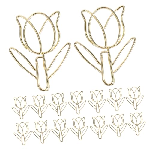 Veemoon 40 Stück Blumenförmige Büroklammern Dekorative Planner Clips für Organisation von Mini Blumen Lesezeichen Büro und Schulbedarf von Veemoon