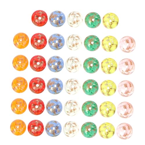 Veemoon 40 Stück Bunte Glasperlen Rondelle Spacer für DIY Armband Halskette Schmuckherstellung Handgefertigte Perlen Zubehör für Erwachsene zum Auffädeln und Basteln Veemoon 40 Stück Bunte Glasperlen Rondelle Spacer für DIY Armband Halskette Schmuckherstellung Handgefertigte Perlen Zubehör für Erwachsene zum Auffädeln und Basteln von Veemoon
