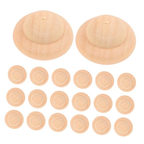 Veemoon 40 Stück DIY Holzpuppen Hüte Unvollendete Holzfiguren Hüte für Malen und Basteln für Graffiti und Weihnachtsdekoration Veemoon 40 Stück DIY Holzpuppen Hüte Unvollendete Holzfiguren Hüte für Malen und Basteln für Graffiti und Weihnachtsdekoration von Veemoon