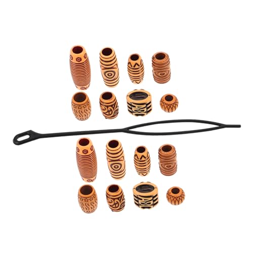 Veemoon 40 Stück Große Loch Holzperlen für Dreadlocks Diy Haarschmuck für Zöpfe und Bart Kreative Bastelaccessoires für Einzigartige Frisuren und Dekorationen Veemoon 40 Stück Große Loch Holzperlen für Dreadlocks Diy Haarschmuck für Zöpfe und Bart Kreative Bastelaccessoires für Einzigartige Frisuren und Dekorationen von Veemoon