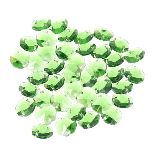 Veemoon 40 Stück Grüne Achteckige Glasperlen Mit Doppelloch - Facettierte Spacerperlen Für Schmuckherstellung - Ideal Für Armbänder Und Kreative Bastelprojekte Veemoon 40 Stück Grüne Achteckige Glasperlen Mit Doppelloch - Facettierte Spacerperlen Für Schmuckherstellung - Ideal Für Armbänder Und Kreative Bastelprojekte von Veemoon