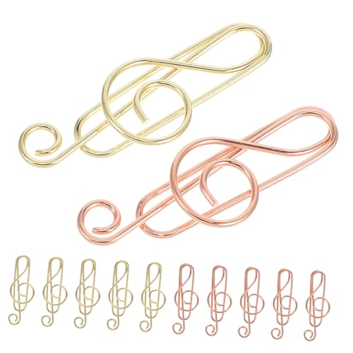 Veemoon 40 Stück Musikalische Noten Büroklammern Teiliges aus Metallischen Clips in Gold und Roségold für Büro Schule und Persönliche Verwendung Kreative Dokumentenorganisation Veemoon 40 Stück Musikalische Noten Büroklammern Teiliges aus Metallischen Clips in Gold und Roségold für Büro Schule und Persönliche Verwendung Kreative Dokumentenorganisation von Veemoon