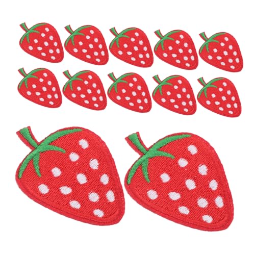 Veemoon 40 Stück Teiliges Bestickte Erdbeer Applikationen zum Aufnähen Rote Obstmotive Vielseitige DIY Patches für Kleidung Taschen Hüte und Jacken Kreative Textilverzierung Veemoon 40 Stück Teiliges Bestickte Erdbeer Applikationen zum Aufnähen Rote Obstmotive Vielseitige DIY Patches für Kleidung Taschen Hüte und Jacken Kreative Textilverzierung von Veemoon