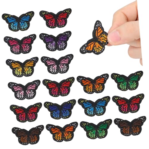 Veemoon 40 Stück Teiliges DIY Schmetterling Stickerei Flicken Set Bügelfreie Textilapplikationen zum Aufnähen Bunte Kleidung Dekoration für Jacken Taschen und Zufällige Zufällige Farbe Veemoon 40 Stück Teiliges DIY Schmetterling Stickerei Flicken Set Bügelfreie Textilapplikationen zum Aufnähen Bunte Kleidung Dekoration für Jacken Taschen und Zufällige Zufällige Farbe von Veemoon