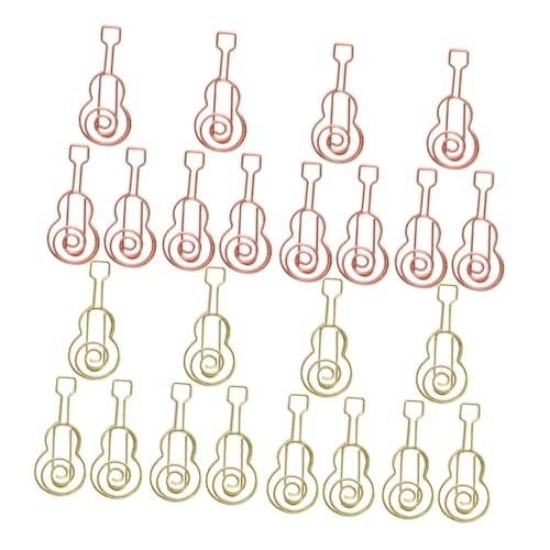 Veemoon 40 Stück Teiliges Gitarren Büroklammer aus Metall Dekorative Seitenmarkierer in Gold und Roségold Kreative Notenform für Dokumentenorganisation Lesezeichen und Bastelprojekte Veemoon 40 Stück Teiliges Gitarren Büroklammer aus Metall Dekorative Seitenmarkierer in Gold und Roségold Kreative Notenform für Dokumentenorganisation Lesezeichen und Bastelprojekte von Veemoon