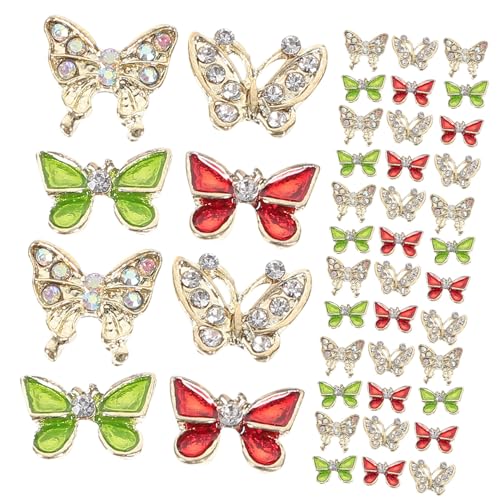 Veemoon 40 Stück Teiliges Nail Art Charms Schmetterling Nagelschmuck Glitzersteine für Damen Maniküre DIY Dekorationen Weihnachten Hochzeit Geburtstag Veemoon 40 Stück Teiliges Nail Art Charms Schmetterling Nagelschmuck Glitzersteine für Damen Maniküre DIY Dekorationen Weihnachten Hochzeit Geburtstag von Veemoon