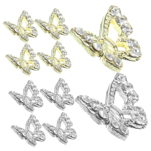 Veemoon 40 Stück Teiliges Schmetterling Nail Charms aus Langlebiger Legierung mit Funkelnden Strasssteinen Vielseitig für Gel und Acrylnägel für DIY Nageldesign Party und Hochzeit Veemoon 40 Stück Teiliges Schmetterling Nail Charms aus Langlebiger Legierung mit Funkelnden Strasssteinen Vielseitig für Gel und Acrylnägel für DIY Nageldesign Party und Hochzeit von Veemoon