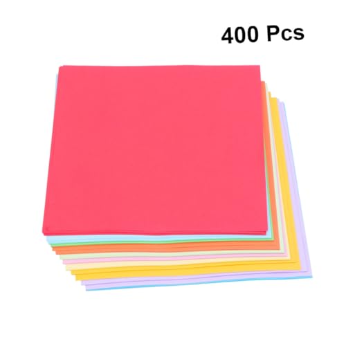 Veemoon 400 Blatt Buntes Faltpapier Origami Papier für DIY Bastelprojekte Umweltfreundliches Basteln für Zuhause Büro Partys von Veemoon
