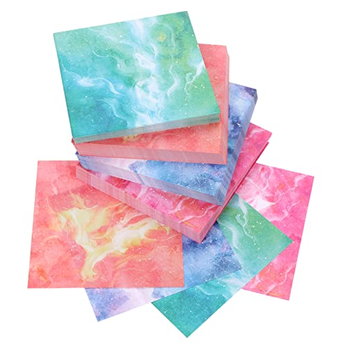 Veemoon 400 Blatt Origami-Sternenhimmel buntes Faltpapier quadratisches Bastelpapier farbig Sammelalbumpapier Papierfalten Herstellung Origami-Papiermodell Papierhandwerk von Veemoon