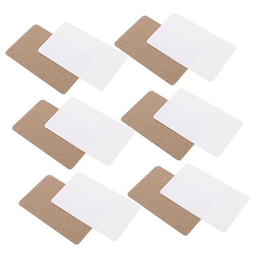 Veemoon 400 Stück DIY Blanko Postkarten aus Weißem und Kraftpapier Hochwertige Karten aus Stabilem Karton für Malen Basteln Einladungen und Dankeskarten Vielseitig für Schule und Zuhause von Veemoon