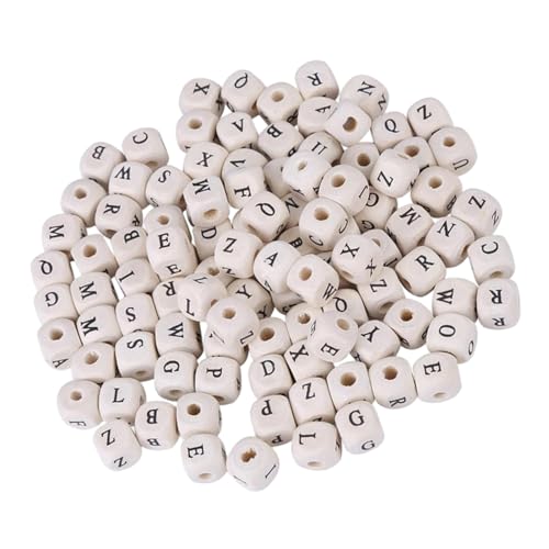 Veemoon 400 Stück Holz Alphabet Würfel Perlen Naturholz Buchstabenwürfel Lose Spacer Perlen für Schmuckherstellung DIY Armband Halskette Bastelzubehör Veemoon 400 Stück Holz Alphabet Würfel Perlen Naturholz Buchstabenwürfel Lose Spacer Perlen für Schmuckherstellung DIY Armband Halskette Bastelzubehör von Veemoon