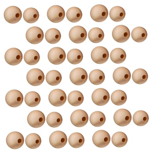 Veemoon 400 Stück Unbehandelte Holzperlen Rund Naturbelassene Holz Kugeln für DIY Schmuck Basteln Armband Halskette Natürliche Maserung Handarbeit Zubehör Veemoon 400 Stück Unbehandelte Holzperlen Rund Naturbelassene Holz Kugeln für DIY Schmuck Basteln Armband Halskette Natürliche Maserung Handarbeit Zubehör von Veemoon