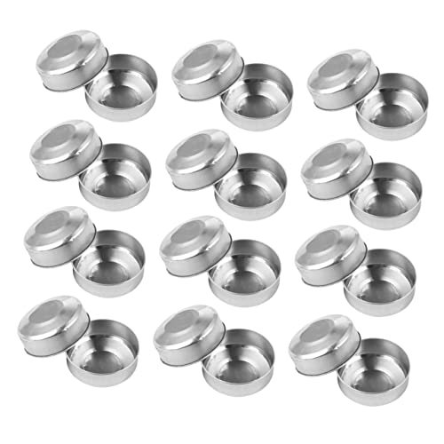 Veemoon 400Stücke Leere DIY Kerzenschalen Aluminium Hochwertige Kerzenwachsformen für Tee und Duftkerzen für Handarbeiten und von Veemoon