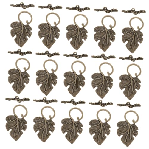 Veemoon 40Sätze DIY Knebelverschlüsse Für Schmuck Metall Kippverschlüsse Verbinder Und Halsketten Verbindungsverschlüsse Vintage Knöpfe Für Halsketten Und Armbänder von Veemoon