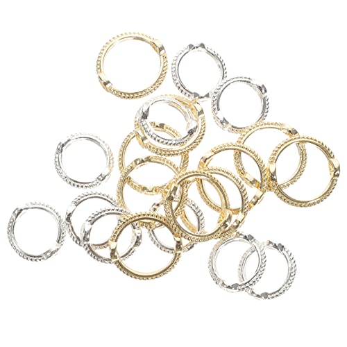 Veemoon 40Stücke Perlenrahmen Doppel Loch Kupferkreis für Armbänder Ohrringe DIY Schmuckzubehör für Kreative Projekte und Veemoon 40Stücke Perlenrahmen Doppel Loch Kupferkreis für Armbänder Ohrringe DIY Schmuckzubehör für Kreative Projekte und von Veemoon