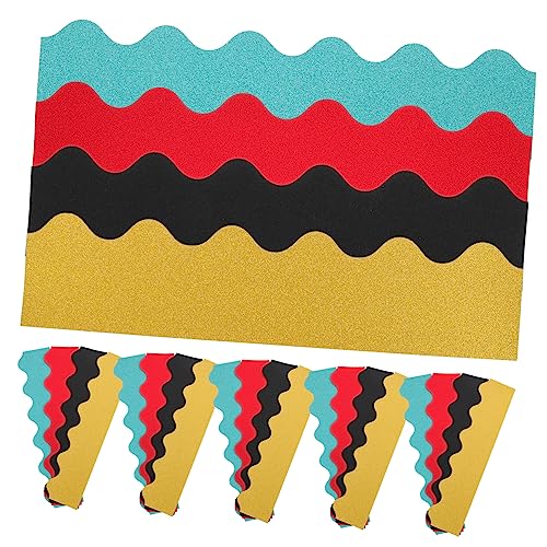 Veemoon 40Stücke Teiliges Glitzer Randverkleidung für Pinnwände Abnehmbare Dekorationspapiere in Blau Rot Schwarz und Gold für Schule Büro und Zuhause für Kreative Bastelprojekte Veemoon 40Stücke Teiliges Glitzer Randverkleidung für Pinnwände Abnehmbare Dekorationspapiere in Blau Rot Schwarz und Gold für Schule Büro und Zuhause für Kreative Bastelprojekte von Veemoon