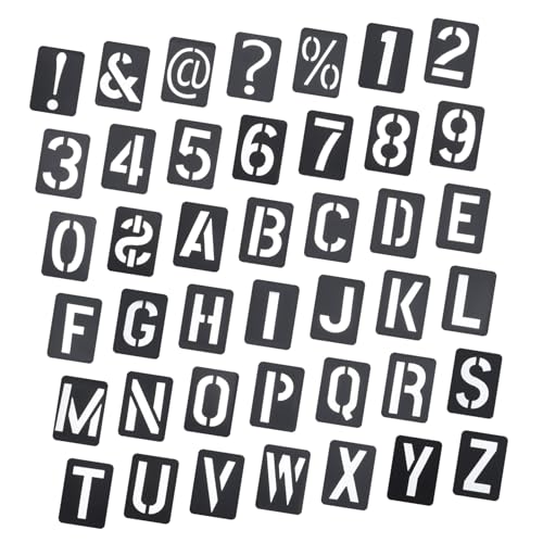Veemoon 42 Stück Inkjet-Vorlage schriftschablone letters beemysafe ausmalbilder schriftzüge Zahlen Brief groß Malschablonen für Buchstaben Muster Zeichnungsvorlage Plastik Black Veemoon 42 Stück Inkjet-Vorlage schriftschablone letters beemysafe ausmalbilder schriftzüge Zahlen Brief groß Malschablonen für Buchstaben Muster Zeichnungsvorlage Plastik Black von Veemoon