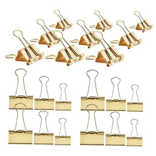 Veemoon 42 Stück langer Schwanzclip kleiner Bulldoggenclip Mini-Bindeklammer Büroklammer sortierte Bindeklammern Cartoon -Lesezeichen Buchclips Clip zurückklappen Metall Golden Veemoon 42 Stück langer Schwanzclip kleiner Bulldoggenclip Mini-Bindeklammer Büroklammer sortierte Bindeklammern Cartoon -Lesezeichen Buchclips Clip zurückklappen Metall Golden von Veemoon