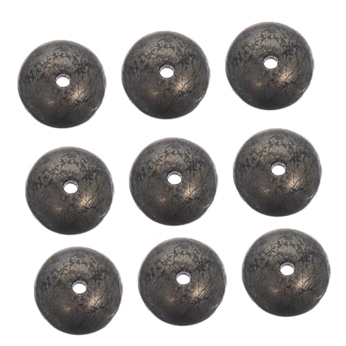 Veemoon 45 Stück Teiliges Pyrit Perlen Natürliche Steinperlen mit Großem Loch Runde Spacer für Schmuckherstellung DIY Armband Halskette Basteln Veemoon 45 Stück Teiliges Pyrit Perlen Natürliche Steinperlen mit Großem Loch Runde Spacer für Schmuckherstellung DIY Armband Halskette Basteln von Veemoon