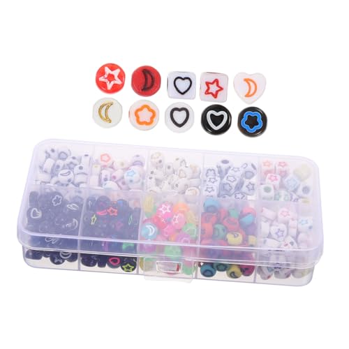 Veemoon 460 Stück Acryl Spacer Perlen Herz Stern Form Bunte Bastelperlen zum Auffädeln Leichte Dekorative Schmuckperlen für DIY Armbänder Halsketten und Handwerksprojekte Veemoon 460 Stück Acryl Spacer Perlen Herz Stern Form Bunte Bastelperlen zum Auffädeln Leichte Dekorative Schmuckperlen für DIY Armbänder Halsketten und Handwerksprojekte von Veemoon